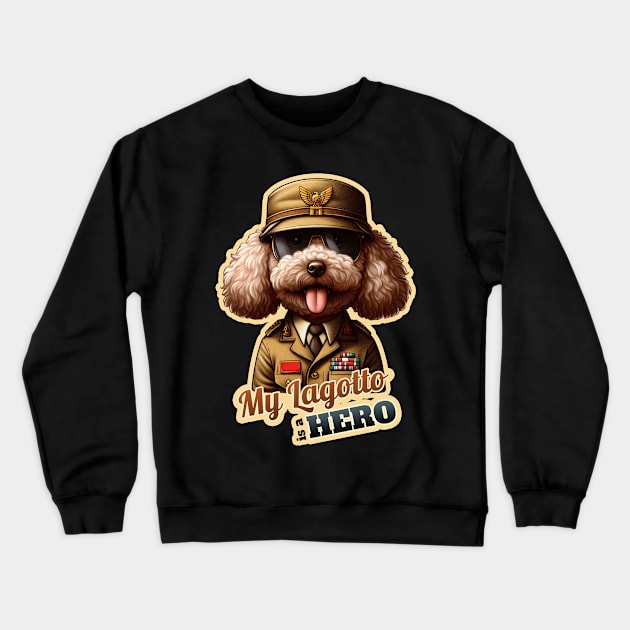 Lagotto soldier Crewneck Sweatshirt by k9-tee